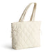 Full front view of Vera Bradley Original Zip Tote in Pumice Stone.