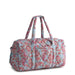 Vera Bradley Paisley Bouquet Original Duffel Bag, front angle showing floral quilted design and dual handles.