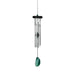 Woodstock agate chime green crystal windchime with translucent stone design