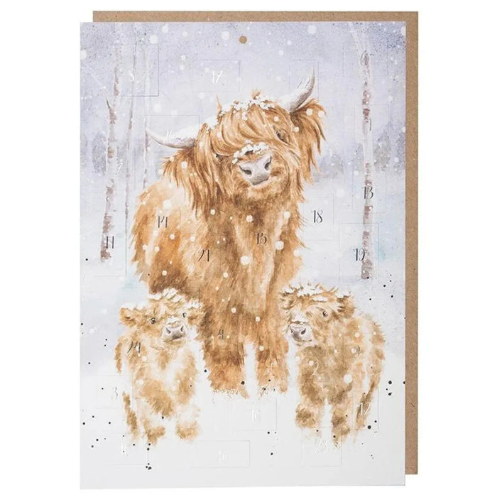Wrendale Designs : Highland Cows Card Advent Calendar 2025