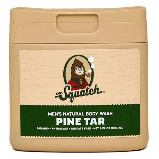 Dr. Squatch Pine Tar Natural Body Wash is the brand's most iconic scent, and for good reason.