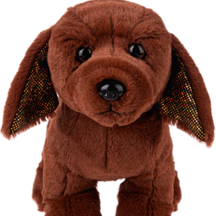 Loyal, lovable, and somehow always muddy — the Chocolate Lab is the most enthusiastic plush in the collection.