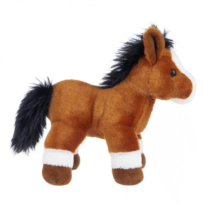 The Webkinz Bay Horse is a new release (2025) plush toy by Ganz that comes with a unique code for virtual adoption in both Webkinz Classic and Webkinz Next online games.