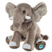 This Ganz Asian Elephant 8.5" Plush features a lifelike design with soft, huggable fabric.