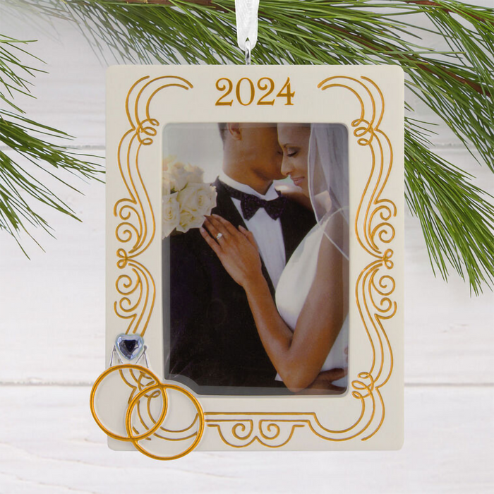 Hallmark : Wedding 2024 Photo Frame Hallmark Ornament