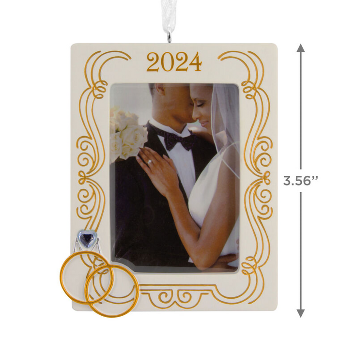 Hallmark : Wedding 2024 Photo Frame Hallmark Ornament