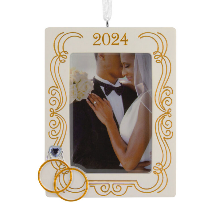 Hallmark : Wedding 2024 Photo Frame Hallmark Ornament