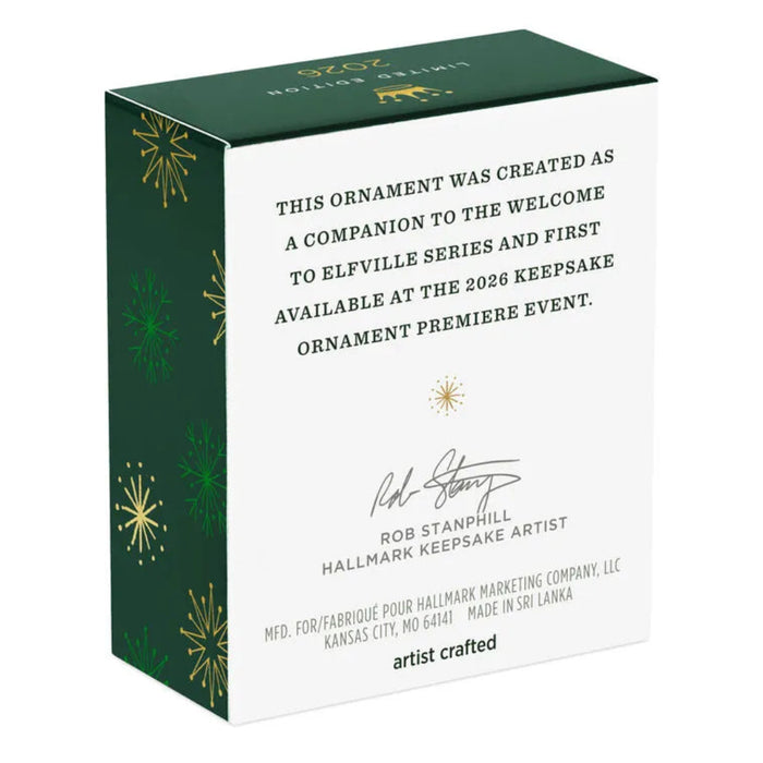 Hallmark Keepsake Ornament box with text and branding
