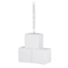 White baby blocks with 'Grandbaby's First Christmas' ribbon on a white background