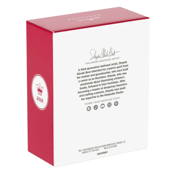 Hallmark Keepsake Ornament packaging with red and white design