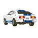 Rear view of white 1976 Ford Mustang Cobra II ornament showing 2026 plate and dual taillights