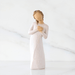 Willow Tree Here for You figurine – hand-painted resin figure of a woman with hands over heart, sympathy gift for comfort, healing, and emotional support.