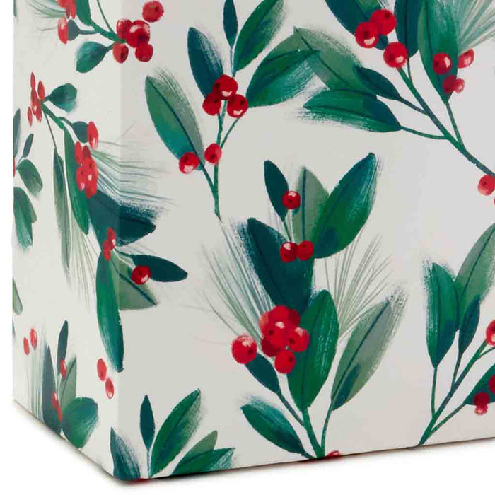 Hallmark : 6.5" Winter Greenery Small Christmas Gift Bag With Tissue Paper