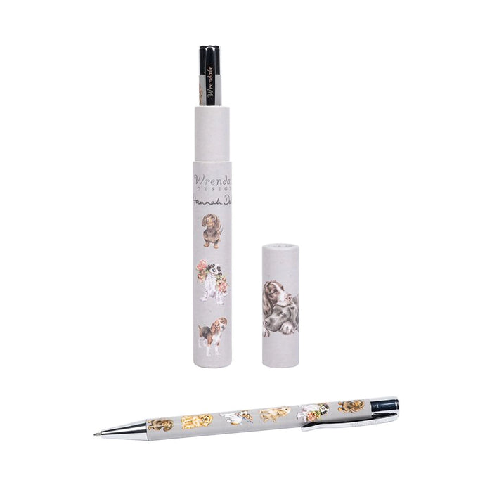 Wrendale Designs ‘A Dog’s Life’ dog pen with illustrated gift tube and cap by Hannah Dale