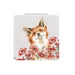 Wrendale Designs 'Poppy Fields' Fox Compact Mirror featuring a smiling fox surrounded by red poppies.