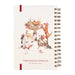 Wrendale Designs 'Mistletoe and Barks' Christmas A5 spiral notebook with festive dog and mistletoe cover illustration