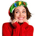 DM Merchandising Uncle Bob's Tacky Tinsel Light-Up Santa Hat with festive sparkling details