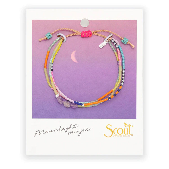 Scout Curated Wears : Mixed Media Bracelet - Protection/Amethyst/Silver at Annie's Hallmark