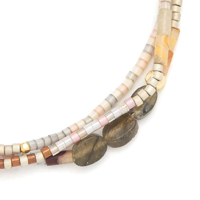 Scout Curated Wears : Mixed Media Bracelet - Magic/Labradorite/Gold at Annie's Hallmark
