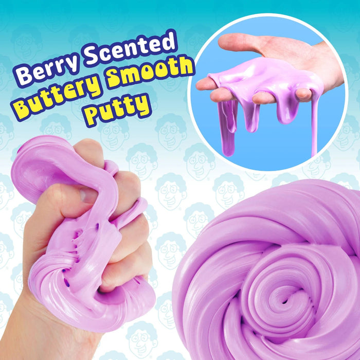 Its non-toxic formula stays soft without drying out and leaves no sticky or slippery residue on your hands. Stretch it, mold it, bounce it, tear it, pop it, and shape it into countless creations while enjoying a satisfying sensory experience that's perfect for play, relaxation, and focus.