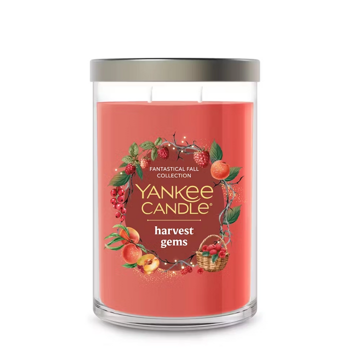 Yankee Candle harvest gems candle on a white background