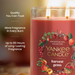 Yankee Candle harvest gems candle with branding and product features.