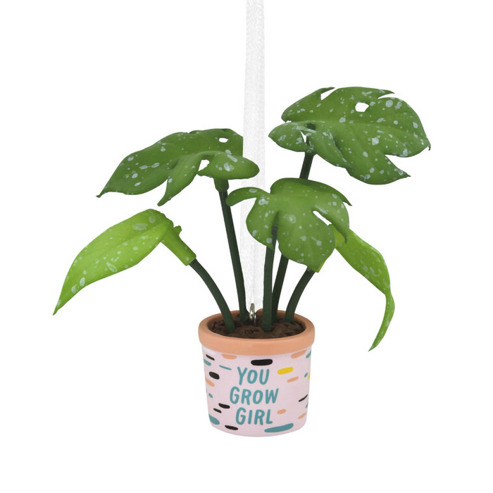 Hallmark : You Grow Girl Houseplant Hallmark Ornament