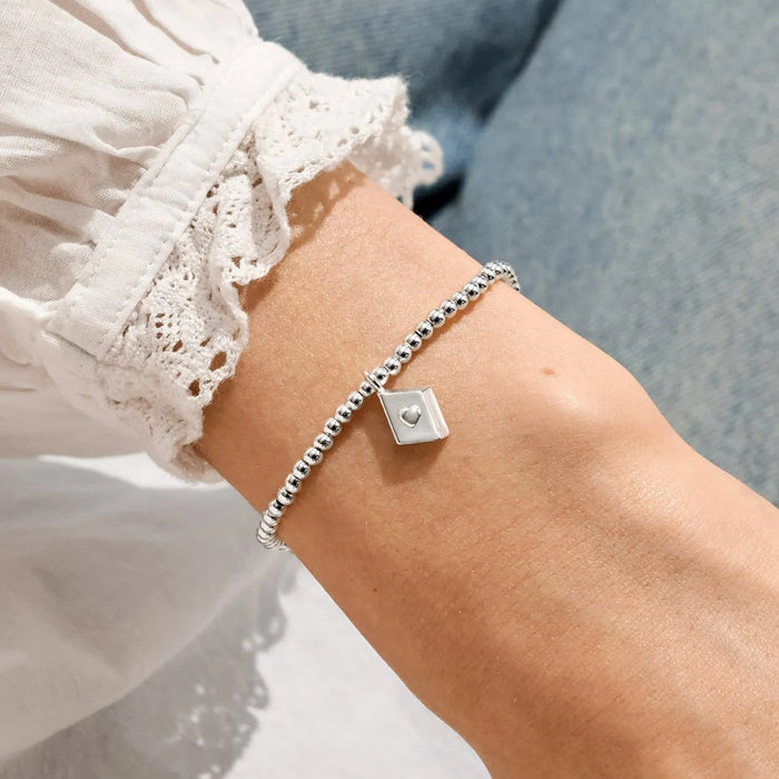 Silver-plated A Little Book Lover Bracelet featuring a charming design for reading enthusiasts