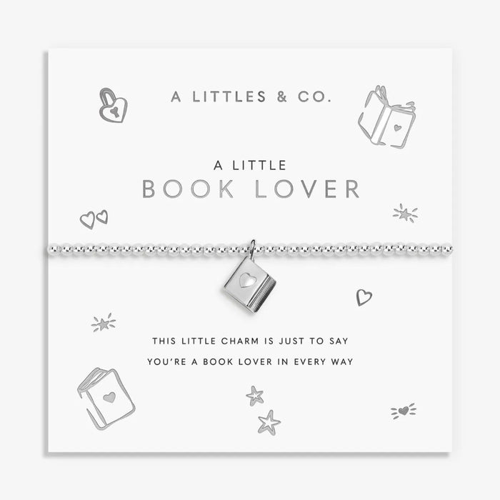 Silver-plated A Little Book Lover Bracelet featuring a charming design for reading enthusiasts