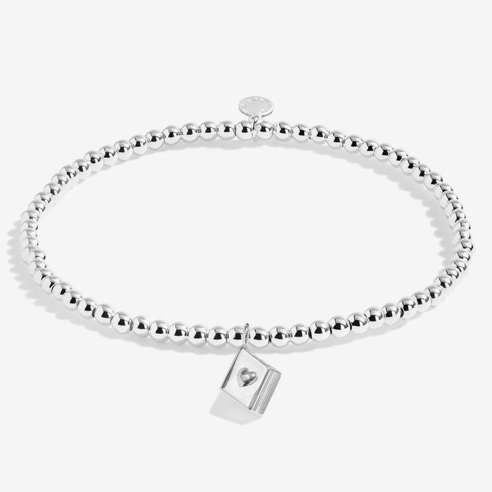 Silver-plated A Little Book Lover Bracelet featuring a charming design for reading enthusiasts