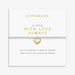 A Little With Love Always Bracelet featuring silver and gold-tone plating with a heartfelt message