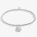 A Little Friend In A Million Bracelet in silver plating with a heartfelt friendship message
