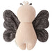 Back view of Cuddle + Kind Baby Butterfly in Peach – handmade knit doll with soft peach body and dark wings.