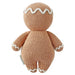 Back view of Cuddle + Kind Baby Gingerbread Doll – handmade knit stuffed toy with icing detail trim.