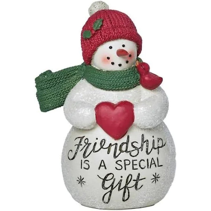 Blossom Bucket : 3.5" Snowman - Friendship Is A Gift - Blossom Bucket : 3.5" Snowman - Friendship Is A Gift