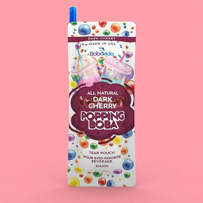 Bobavida : Dark Cherry Popping Boba - 3oz/10ct - Bobavida : Dark Cherry Popping Boba - 3oz/10ct