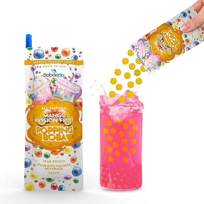 Bobavida : Mango Passionfruit Boba - 3oz/10ct - Bobavida : Mango Passionfruit Boba - 3oz/10ct