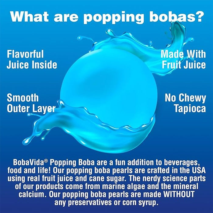 Bobavida : Super Blue Raspberry Popping Boba - 3oz/10ct - Bobavida : Super Blue Raspberry Popping Boba - 3oz/10ct