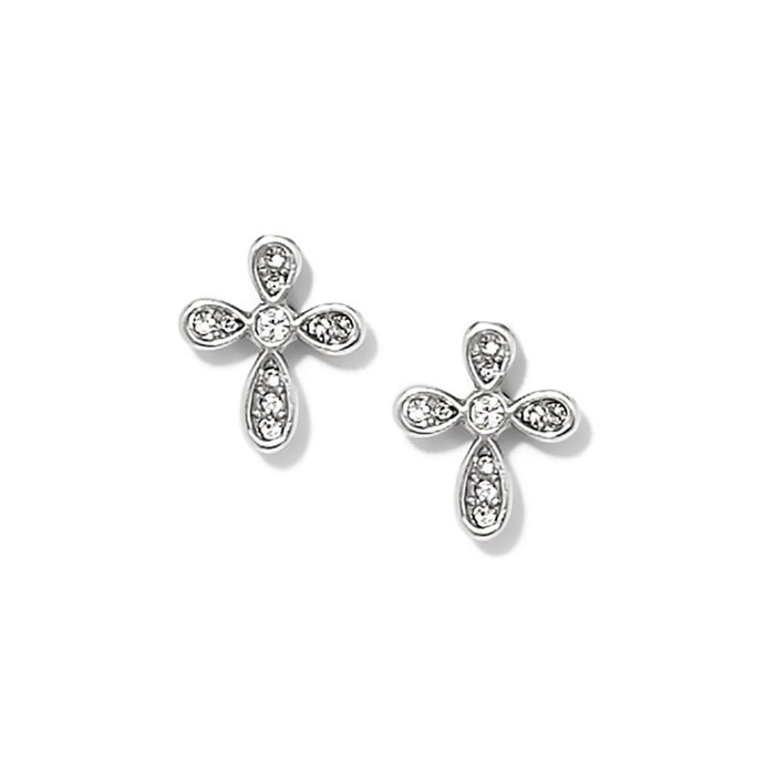 Brighton - Enchanting Cross Silver Post Earrings - Brighton - Enchanting Cross Silver Post Earrings