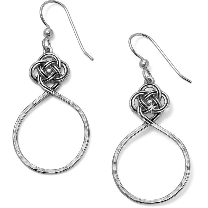 Brighton : Interlok Petite Knot Circle French Wire Earrings - Brighton : Interlok Petite Knot Circle French Wire Earrings