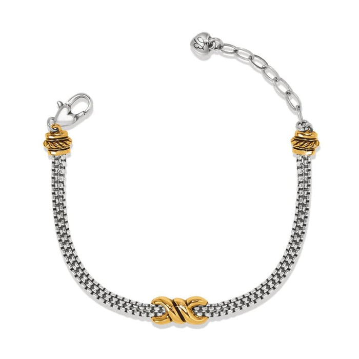 Brighton : Interlok Twist Double Chain Bracelet - Brighton : Interlok Twist Double Chain Bracelet