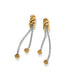 Brighton : Interlok Twist Double Chain Post Drop Earrings - Brighton : Interlok Twist Double Chain Post Drop Earrings