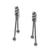 Brighton : Interlok Twist Double Post Drop Earrings - Brighton : Interlok Twist Double Post Drop Earrings