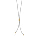 Brighton : Interlok Twist Two Tone Lariat Necklace - Brighton : Interlok Twist Two Tone Lariat Necklace