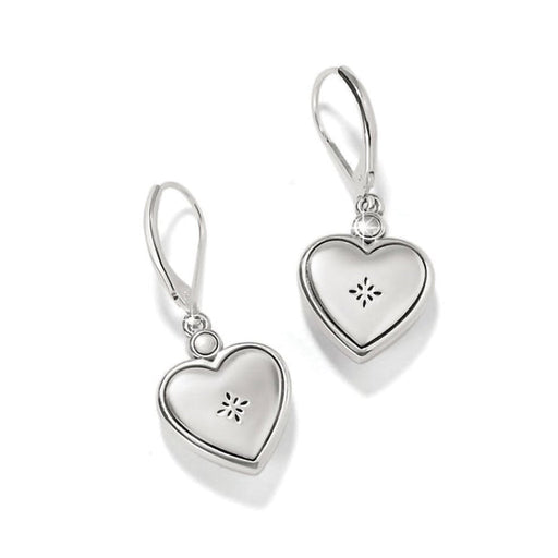 Brighton : Mosaic Heart Two Tone Leverback Earrings - Brighton : Mosaic Heart Two Tone Leverback Earrings