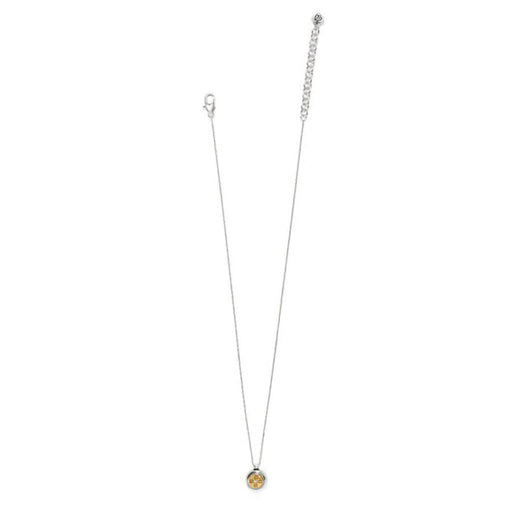 Brighton : Mosaic Round Two Tone Mini Necklace - Brighton : Mosaic Round Two Tone Mini Necklace