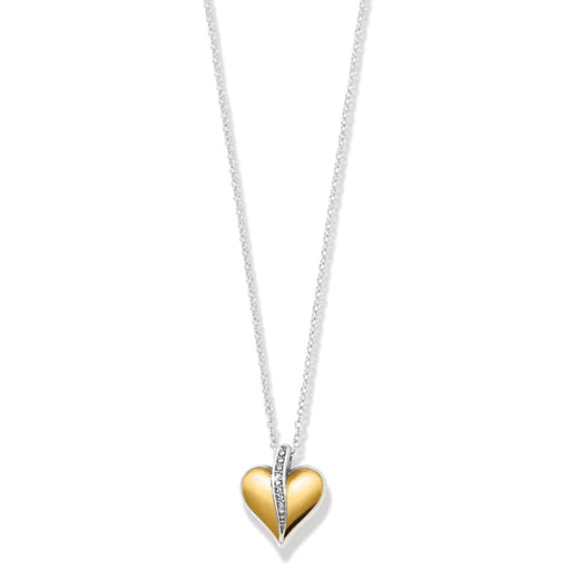 Brighton : Precious Heart Two Tone Petite Necklace - Brighton : Precious Heart Two Tone Petite Necklace