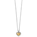 Brighton - Pretty Tough Bold Two Tone Heart Petite Necklace - Brighton - Pretty Tough Bold Two Tone Heart Petite Necklace