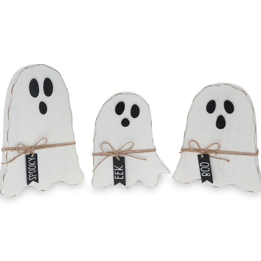 Burton & Burton : Wooden Ghost Shelf Sitters - Burton & Burton : Wooden Ghost Shelf Sitters