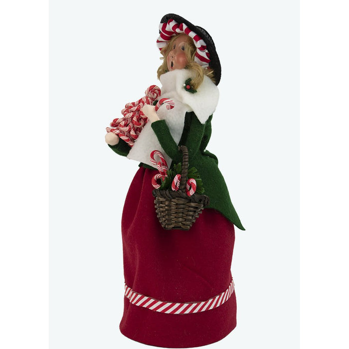 Byers' Choice : Candy Cane Lady - Byers' Choice : Candy Cane Lady